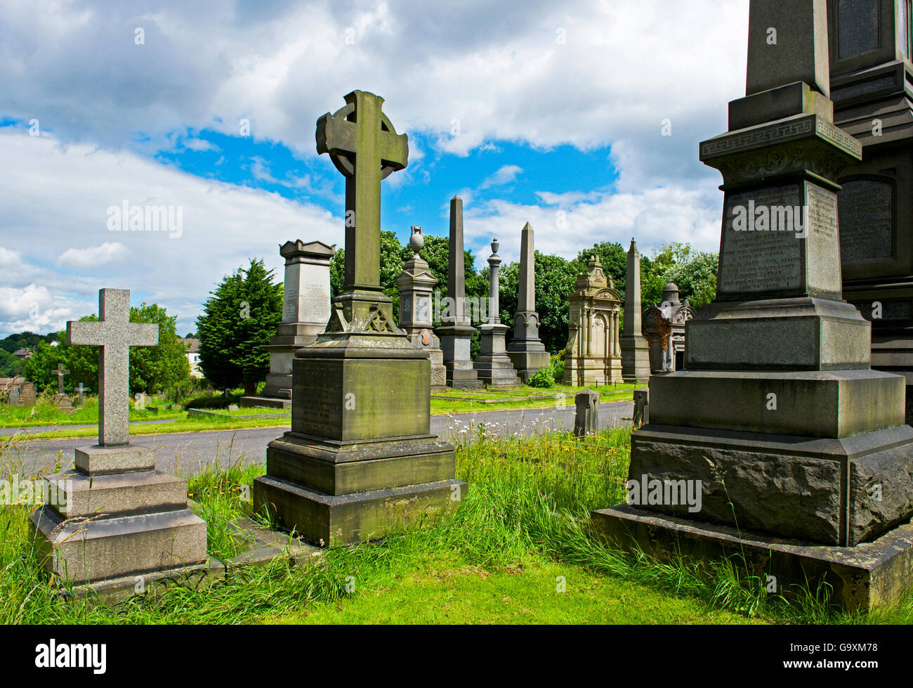 Undercliffe Cemetery, Bradford, West Yorkshire, England UK Stock Photo