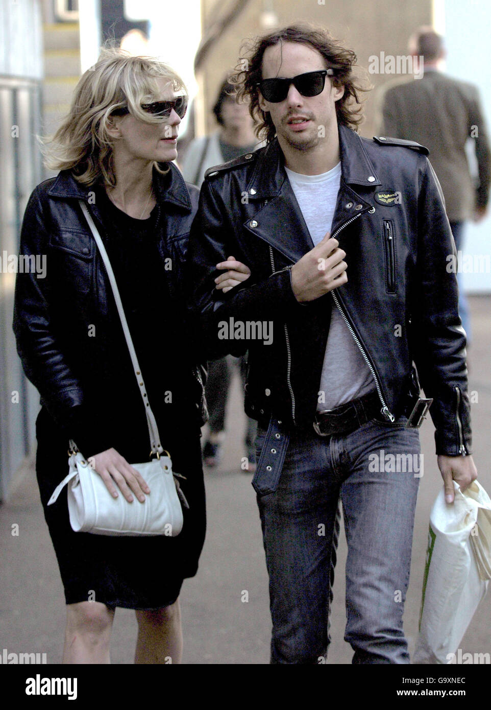 Kirsten Dunst and Johnny Borrell sighting - London Stock Photo - Alamy