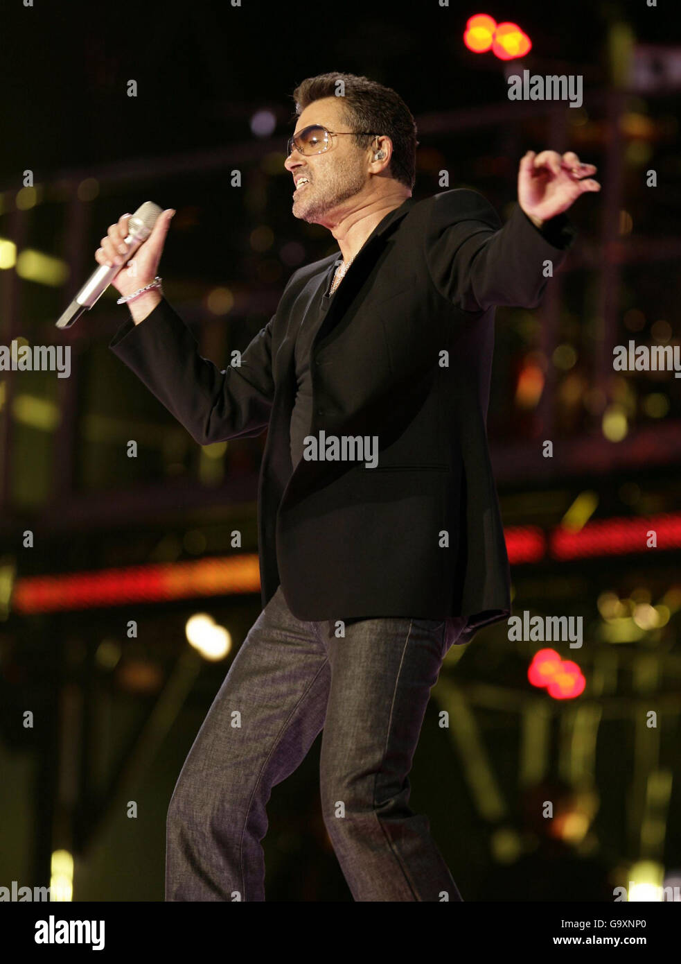 George Michael in concert - Denmark Stock Photo - Alamy