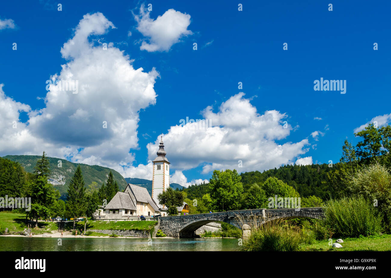 Church of St John the Baptist, Bohinj Lake, Slovenia Stock Photo - Alamy