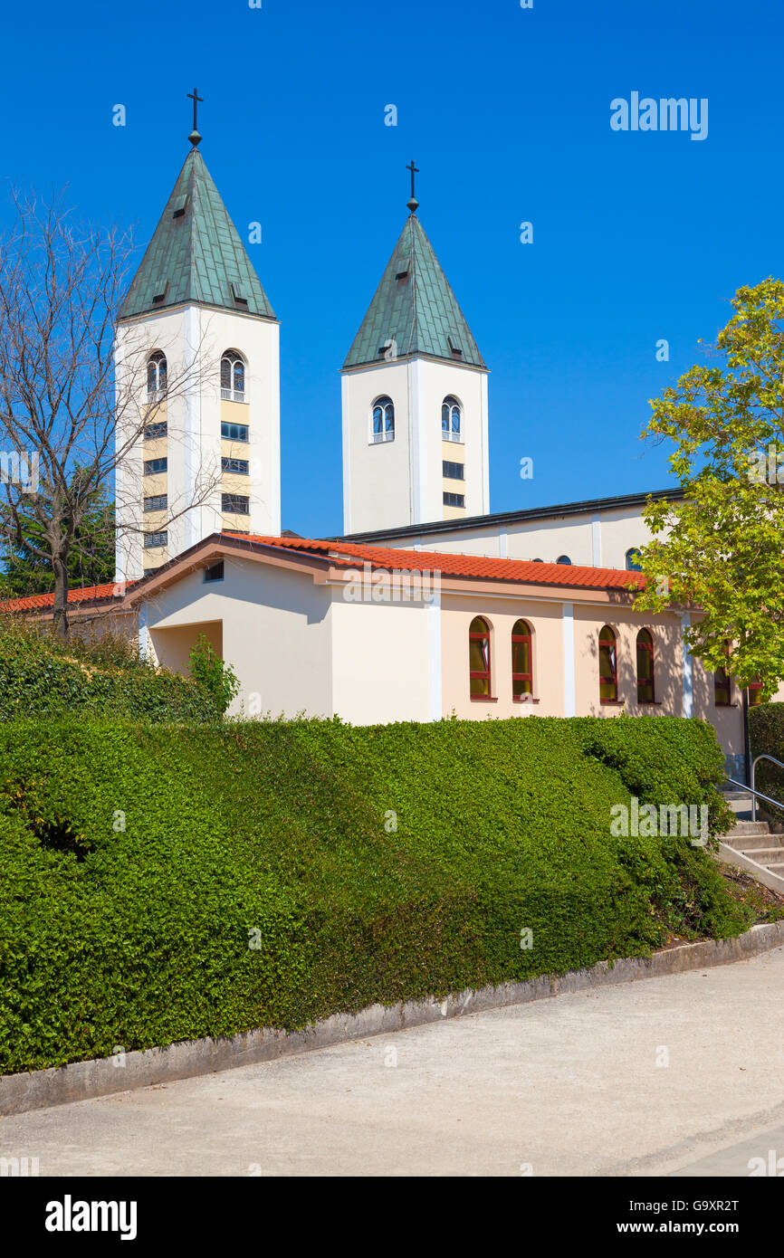 Saint James church of Medjugorje in Bosnia Herzegovina. Stock Photo