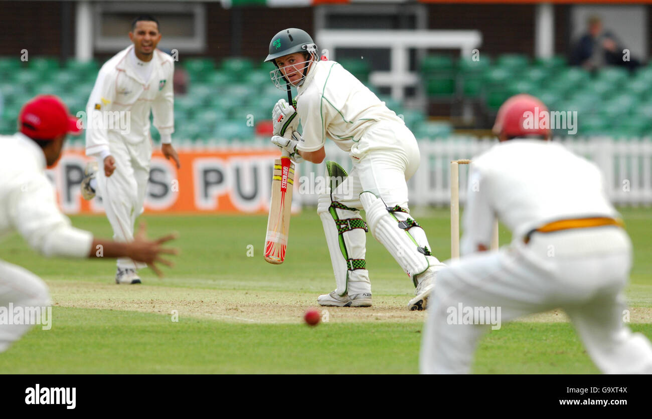 Ireland's William Porterfield in action during the ICC Intercontintental Cup Final at Grace Road, Leicester. Stock Photo