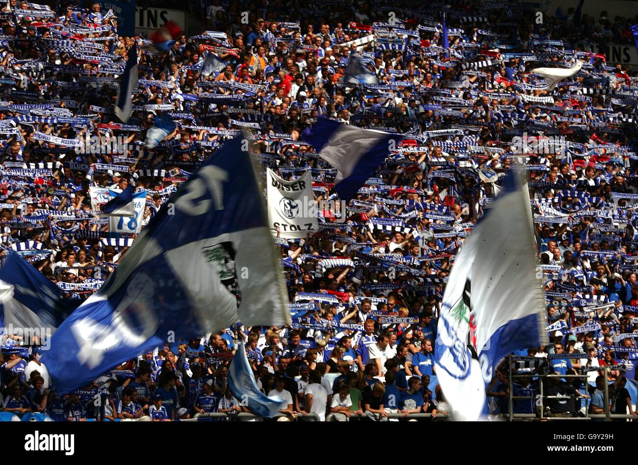 Soccer - German Bundesliga - Schalke 04 v FC Nurnberg - VeltinsArena Stock Photo