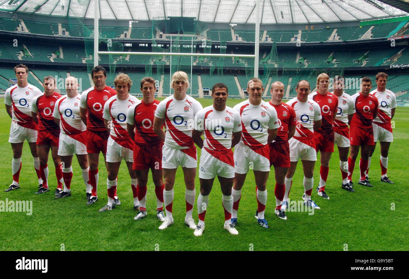 England rugby team pose hi-res stock photography and images - Alamy
