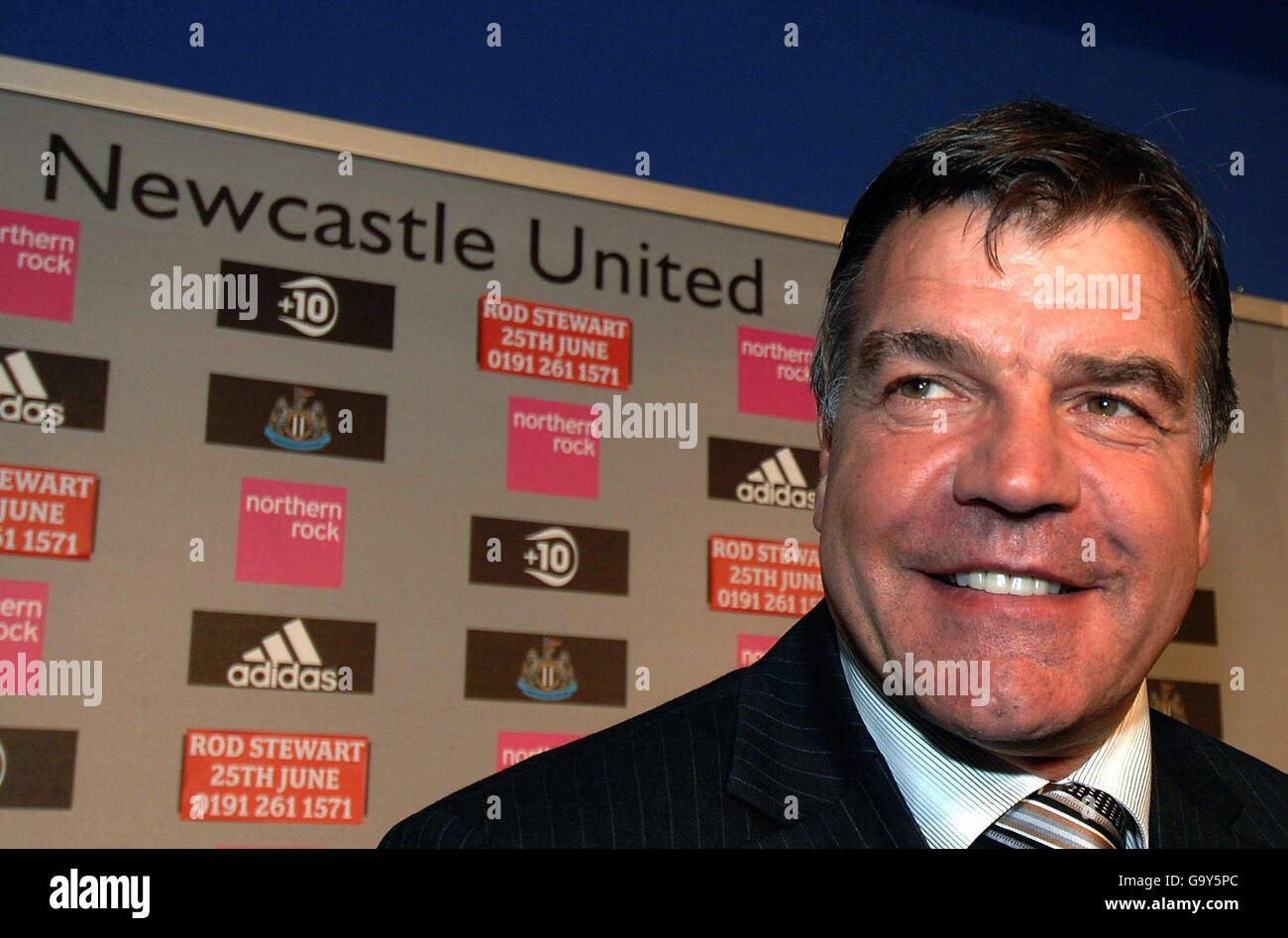 New Newcastle United manager Sam Allardyce during a press conference at St James' Park, Newcastle. Stock Photo
