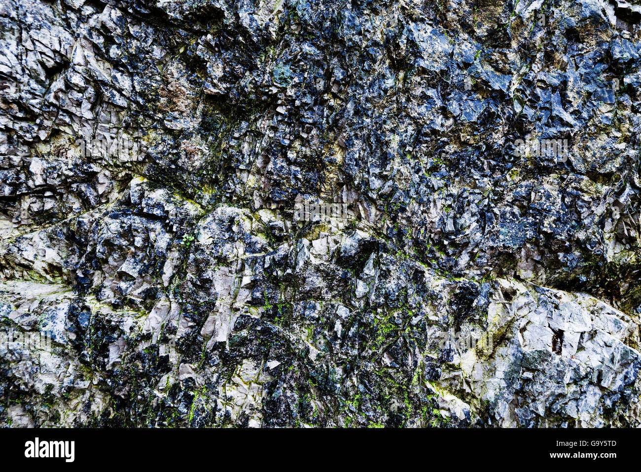 Wet rocks, Hohe Tauern, Steiermark, Oesterreich, Europa Stock Photo