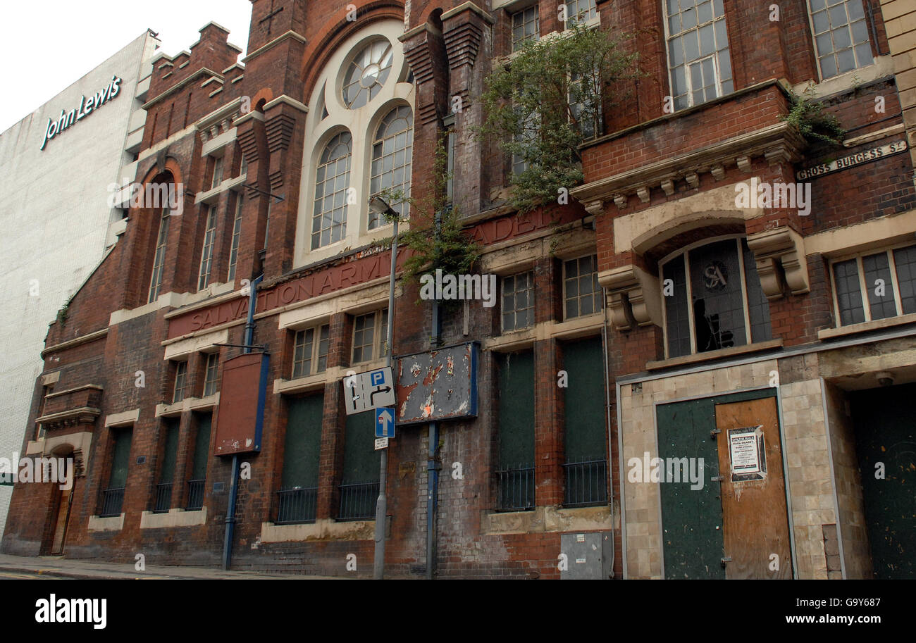 The disused Salvation Army building next to the John Lewis department