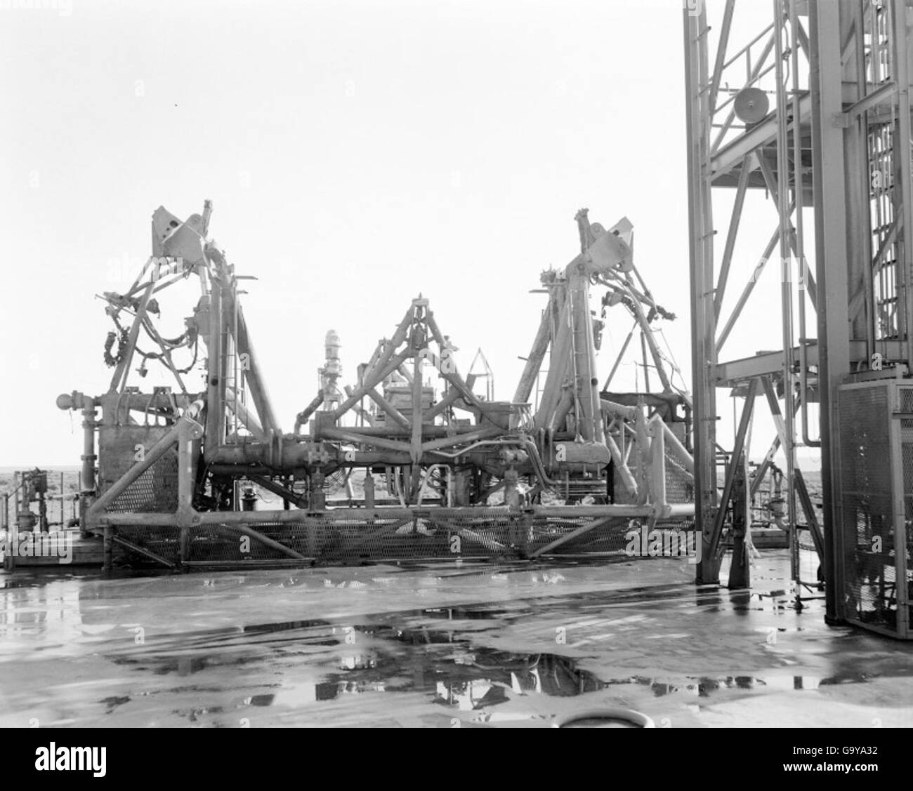 This image from the Atlas Negative Collection depicts a key early test ...
