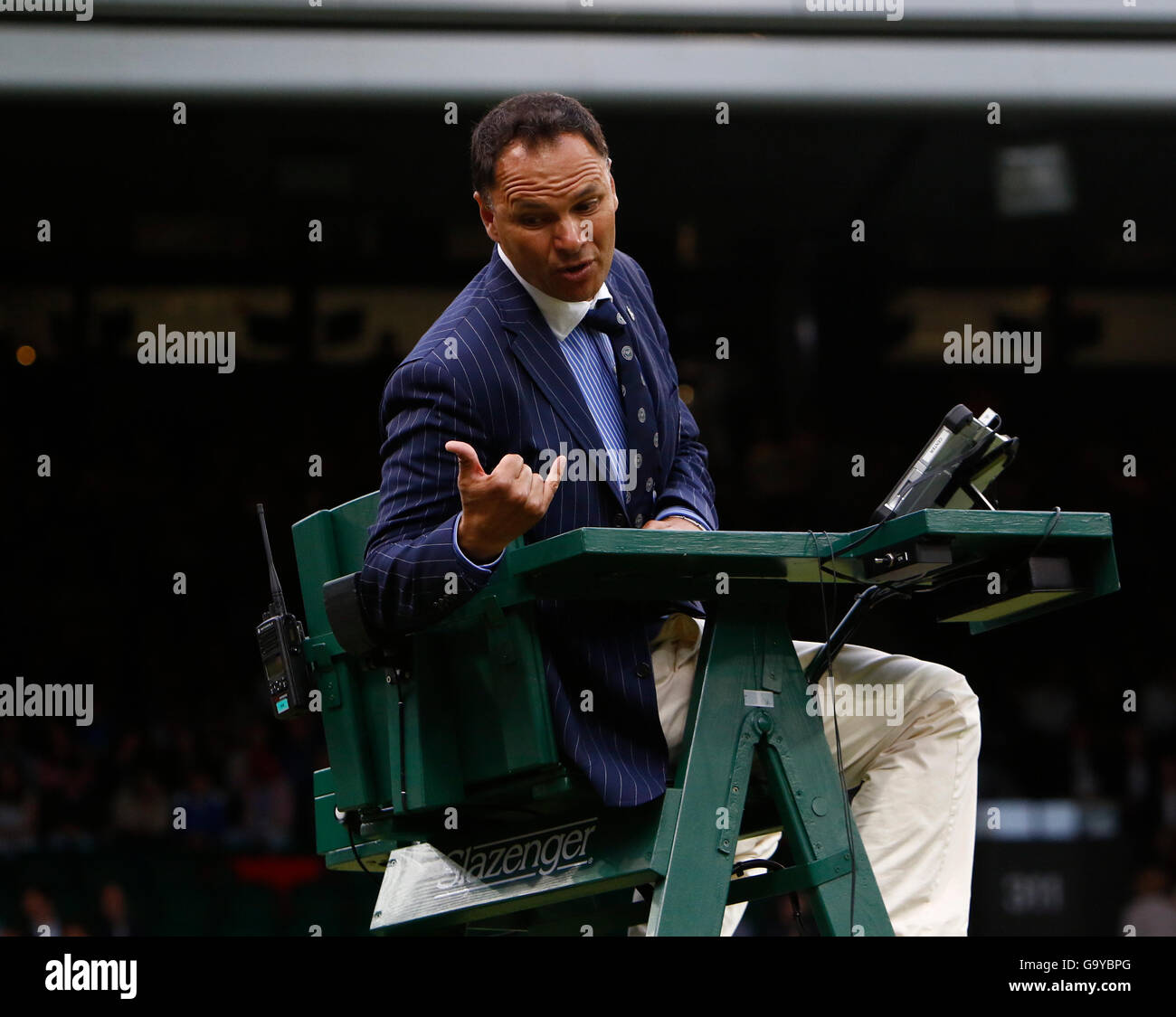 Tennis lta the all england championships sw19 chair hires stock