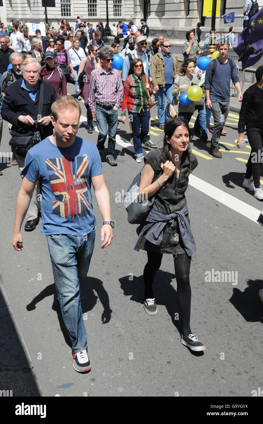 Pro-EU Protest in London Stock Photo - Alamy
