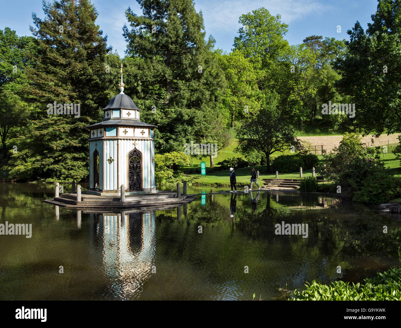 Apremont sur Allier,  Berry. Parc Floral , Turkish Pavilion Stock Photo