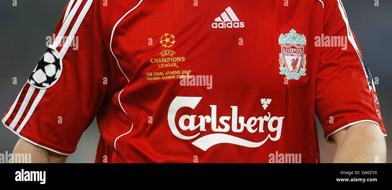 liverpool home champions front print shirt