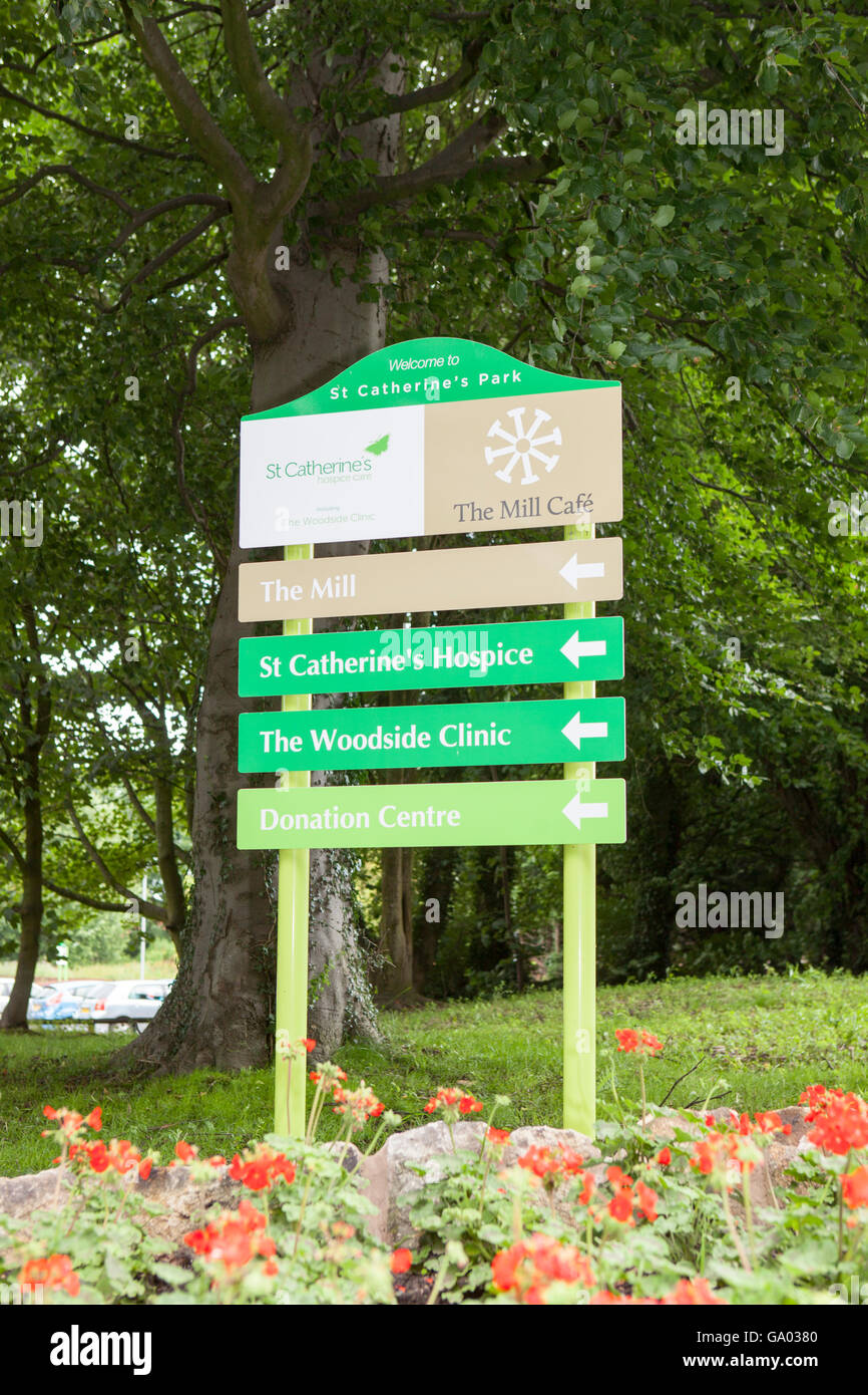 Entrance to St Catherine's Hospice, in St Catherine's park, Preston