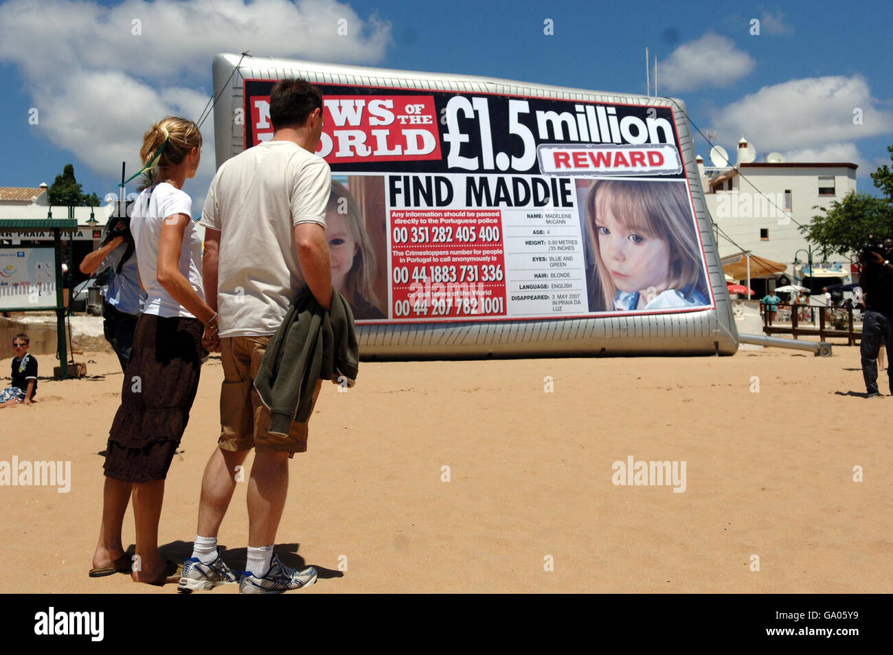 Girl missing in Algarve Stock Photo Alamy
