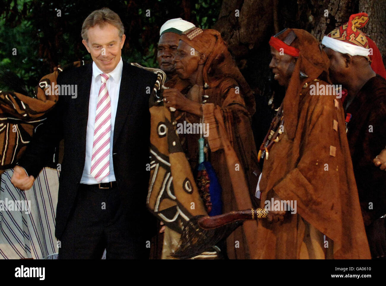 Blair visit to Africa Stock Photo - Alamy