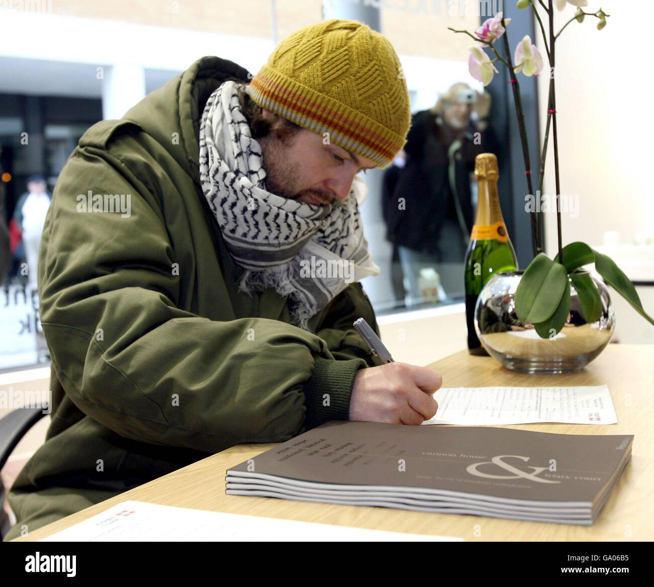 Tent dweller bags first home Stock Photo Alamy