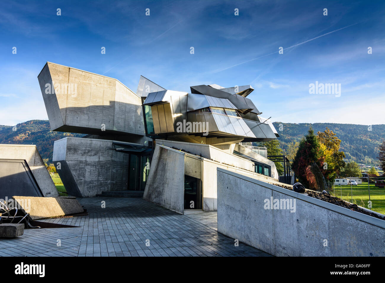 ' Steinhaus ' by architect Günther Domenig, Steindorf am Ossiacher See, Austria, Kärnten, Carinthia, Stock Photo