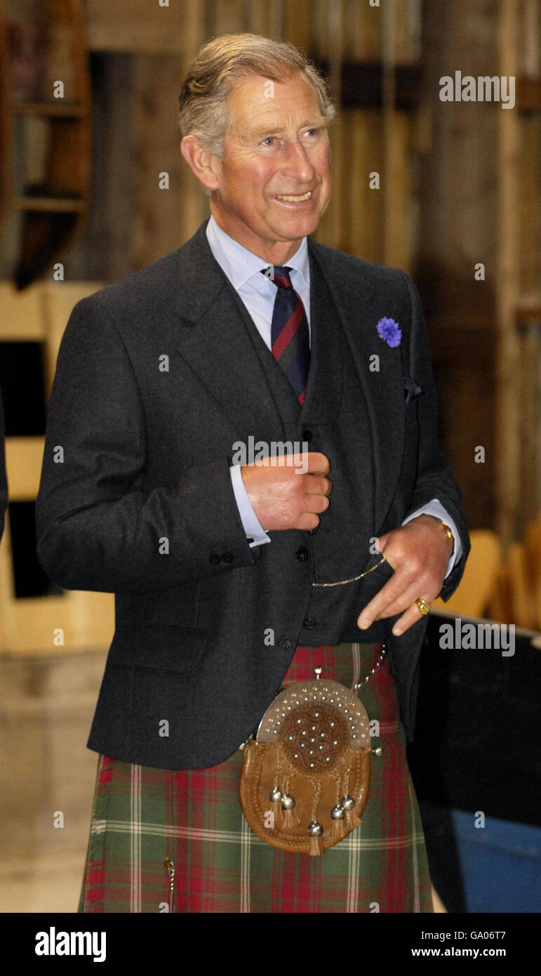 The Prince of Wales at the Shetland Museum and Archives. Stock Photo