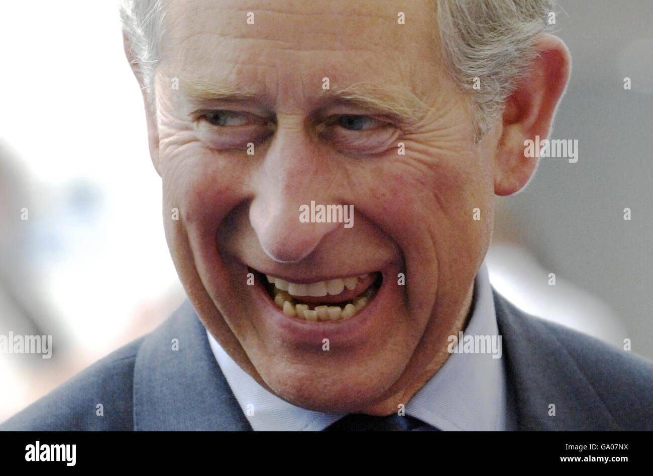 The Prince of Wales during a visit to Polmont Young Offenders Institute. Stock Photo