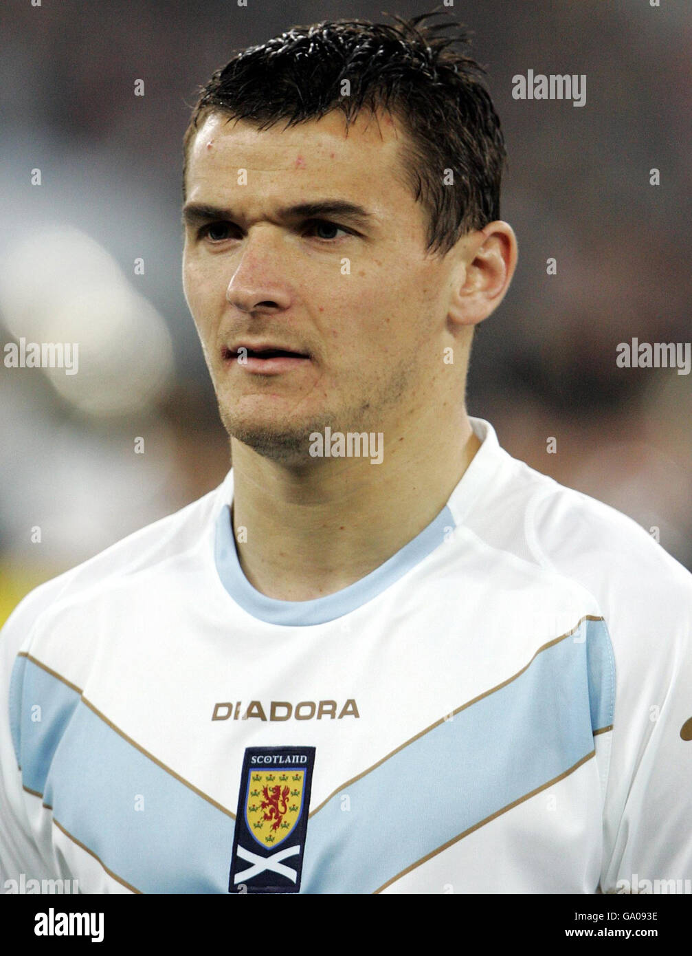 Soccer - Lee McCulloch filer. Library FILER dated 28/03/07 of Scotland's Lee McCulloch. Stock Photo