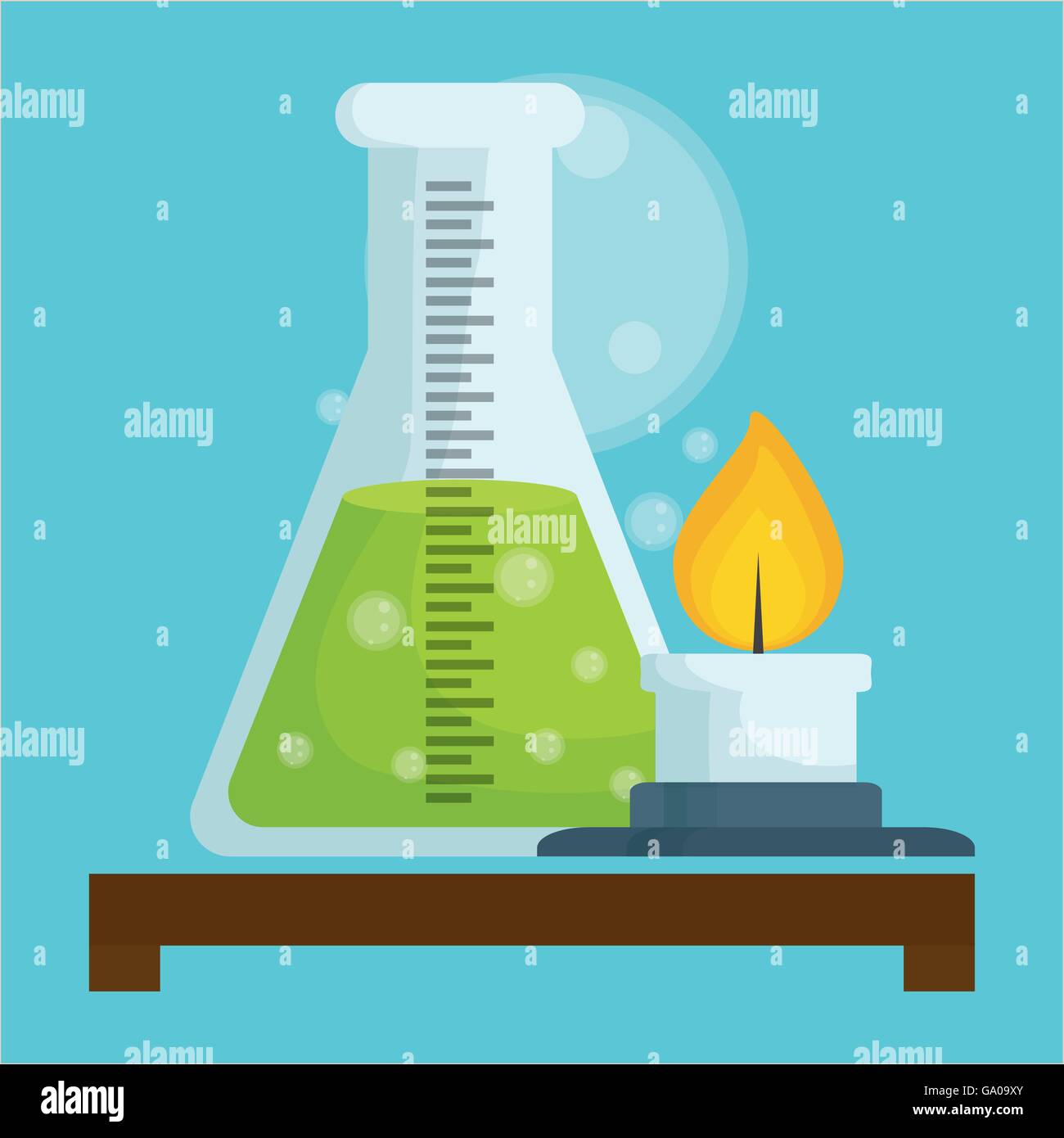 Science design. Research concept. Chemistry illustration Stock Vector