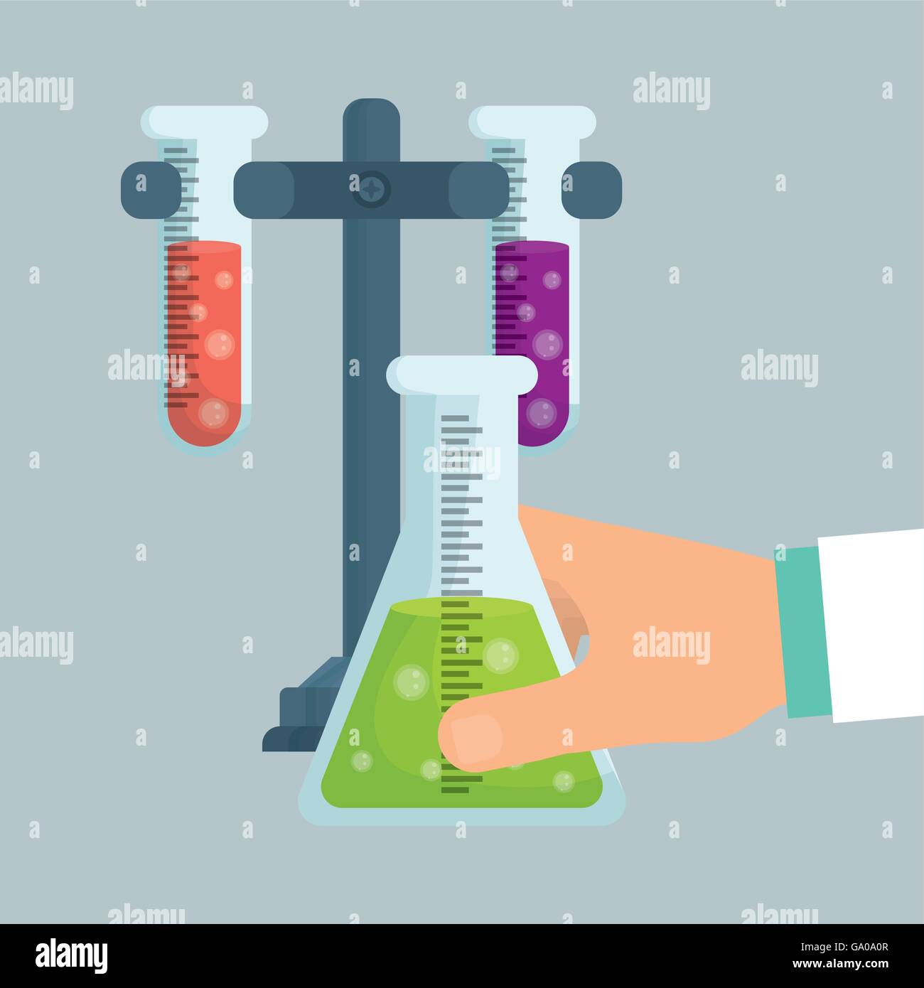 Science design. Research concept. Chemistry illustration Stock Vector ...