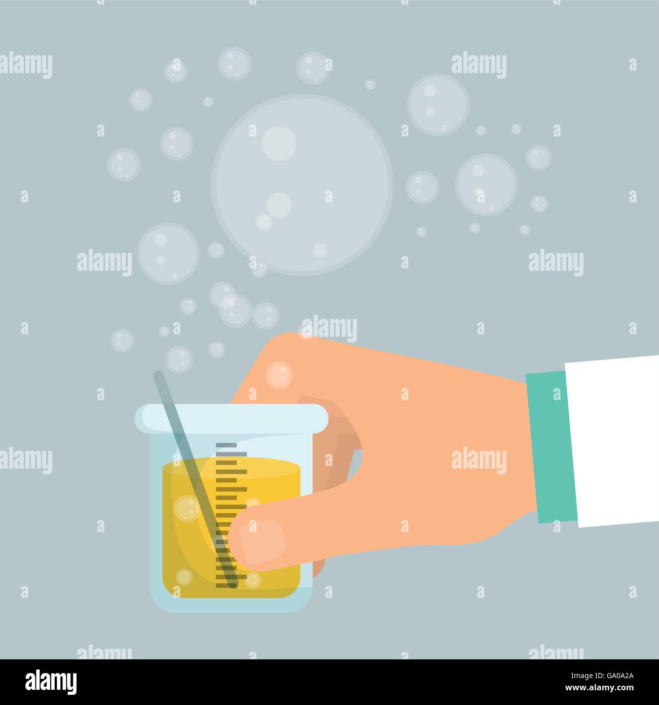 Science design. Research concept. Chemistry illustration Stock Vector ...