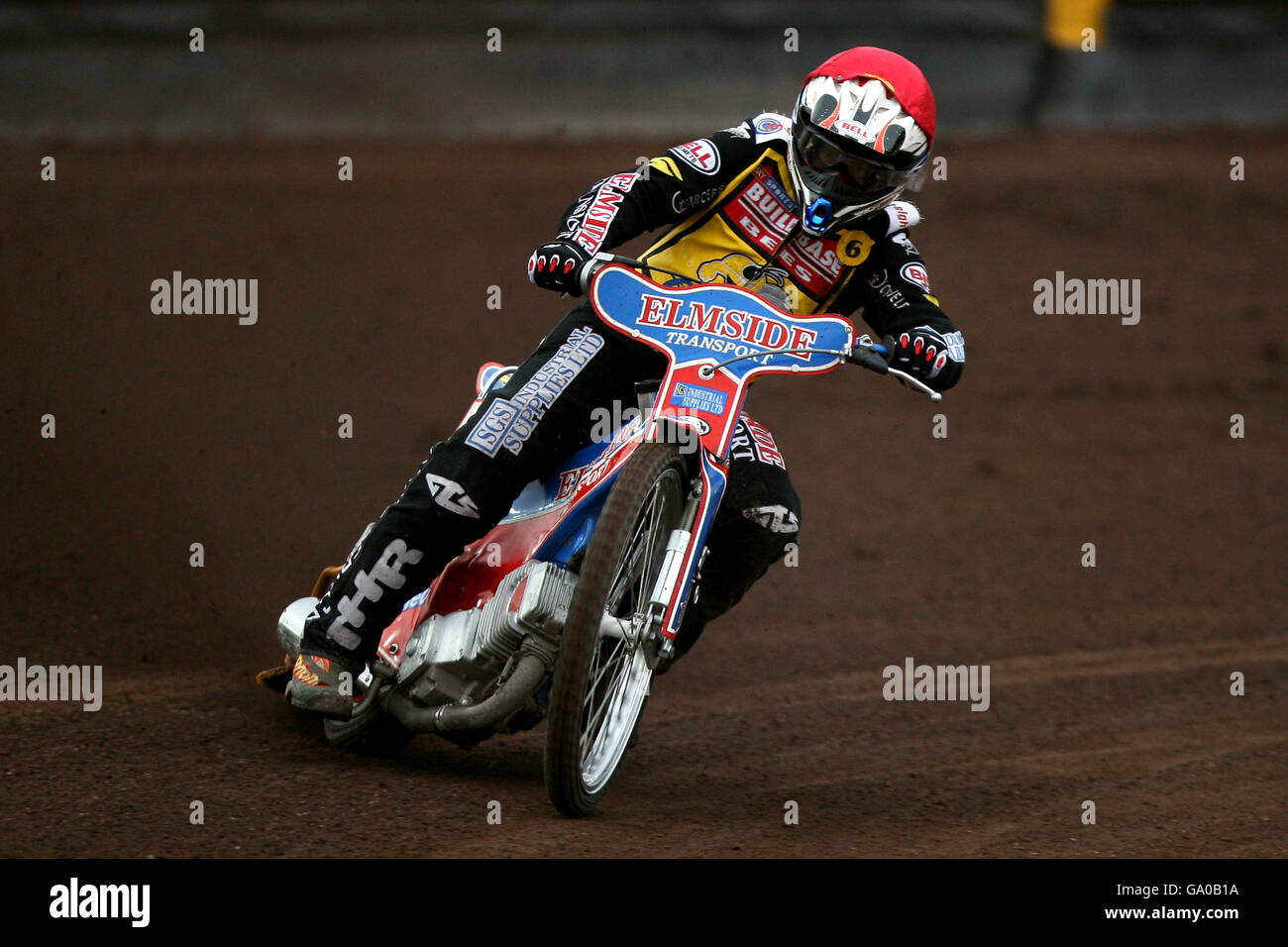 Coventry Buildbase Bees' Oliver Allen in action during a British Speedway Elite League race at the Brandon Stadium, Coventry. Stock Photo
