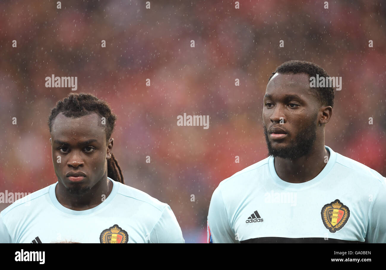 Belgium's Jordan Lukaku (left) and Belgium's Romelu Lukaku during the Stock  Photo - Alamy