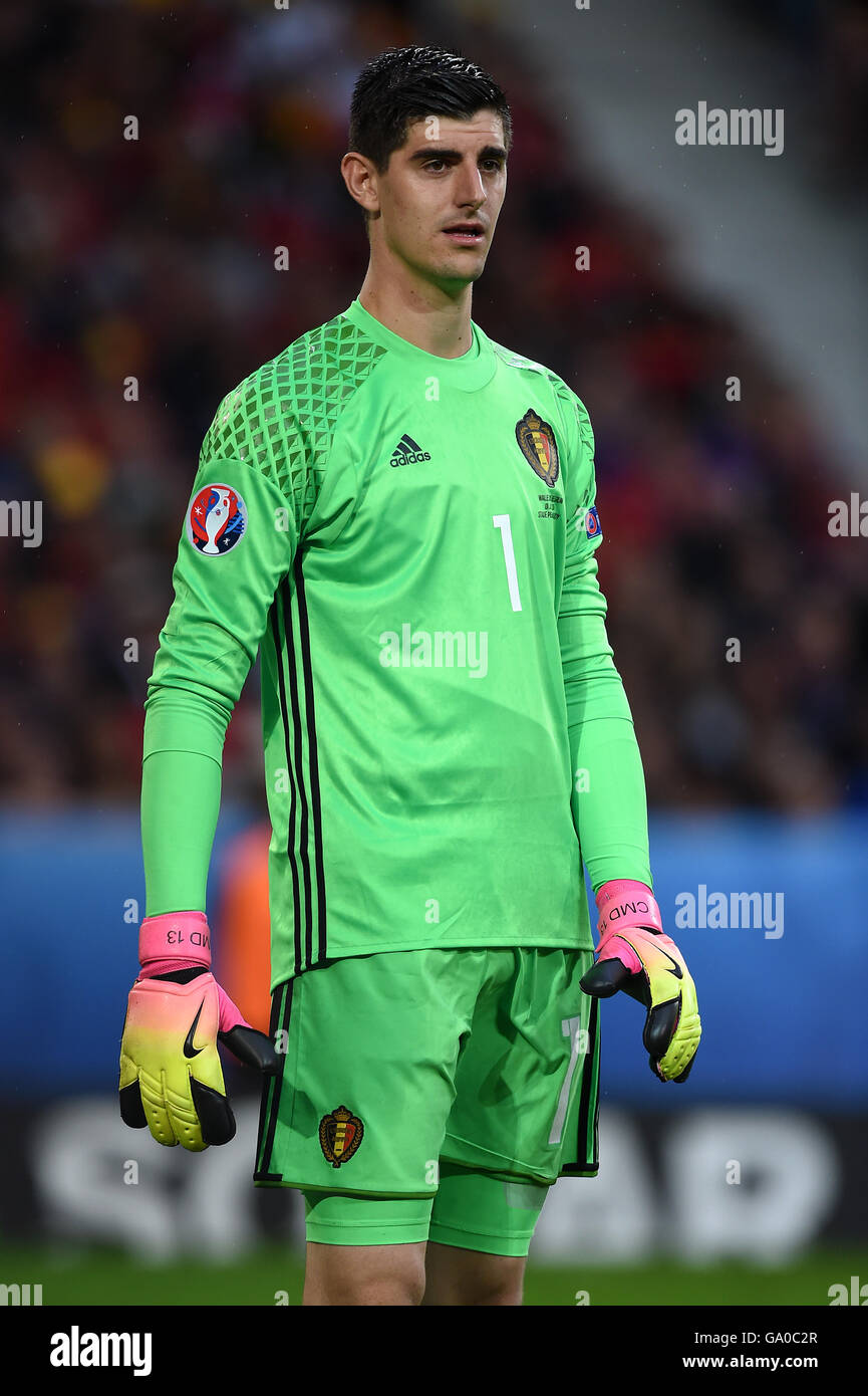 Belgium Goalkeeper Thibaut Courtois During The Uefa Euro 2016 Stock Photo Alamy