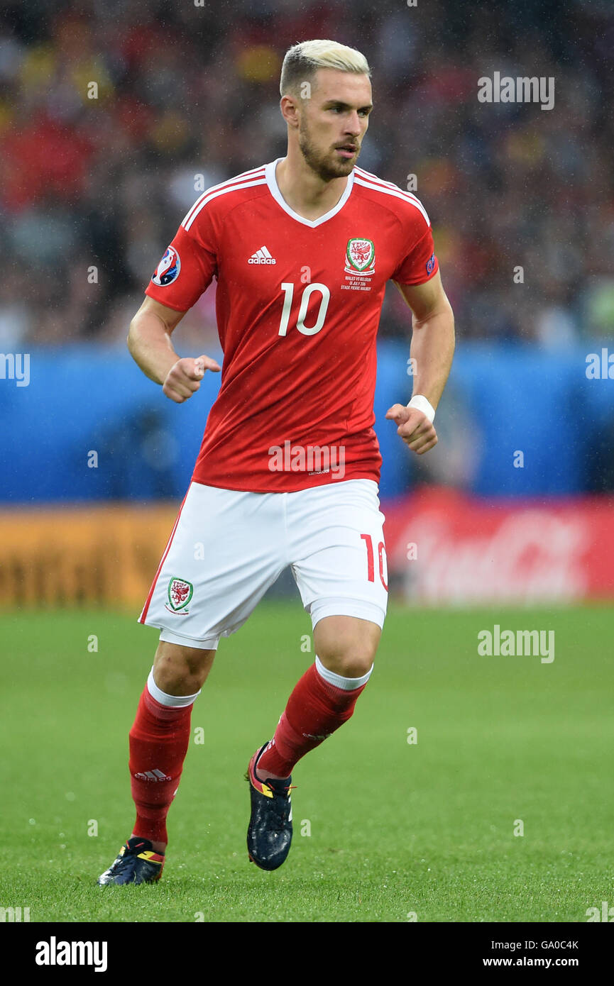 Wales' Aaron Ramsey during the UEFA Euro 2016, quarter final match at ...
