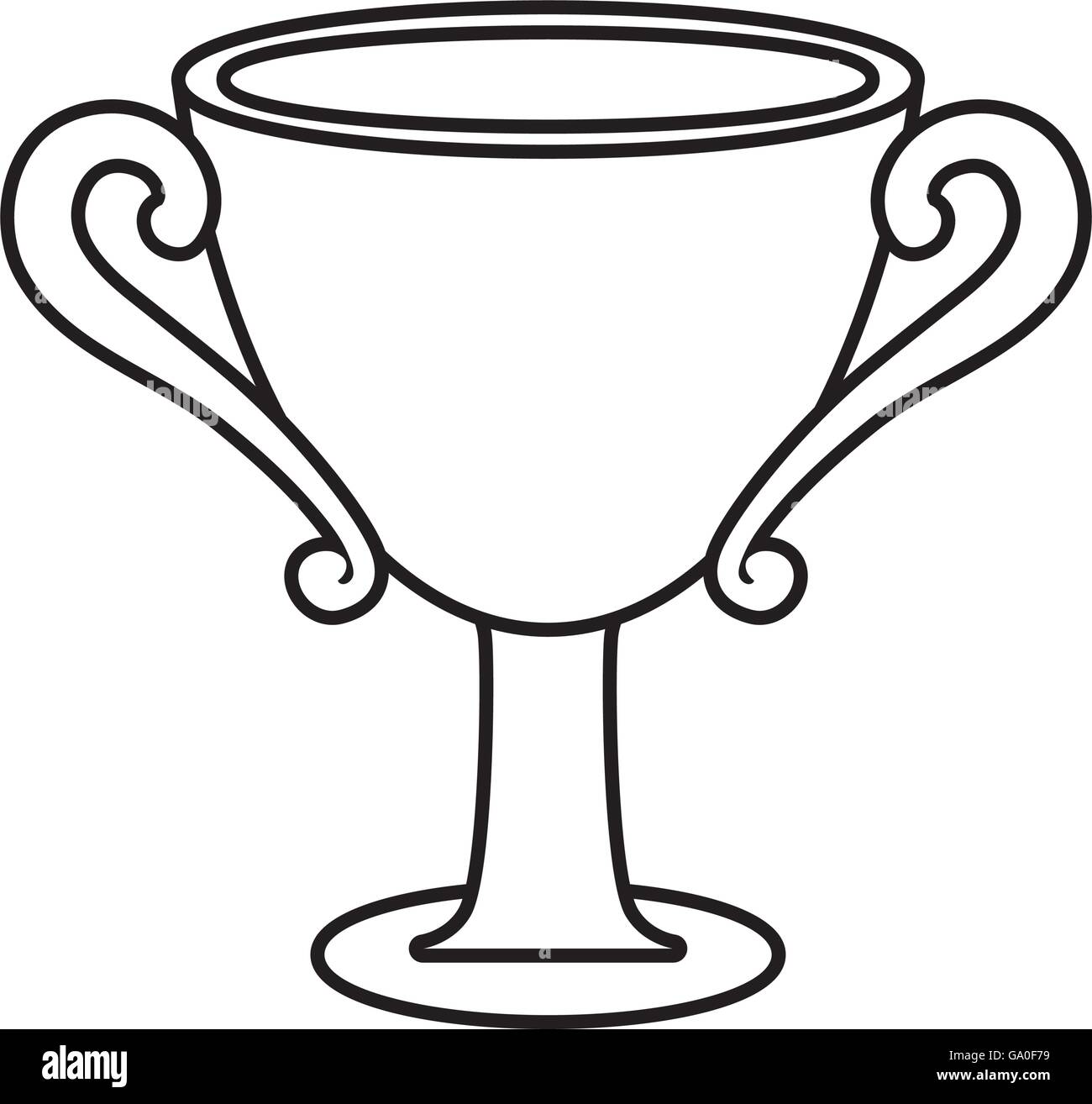 Trophy cup icon. Winner design. Vector graphic Stock Vector Image & Art ...