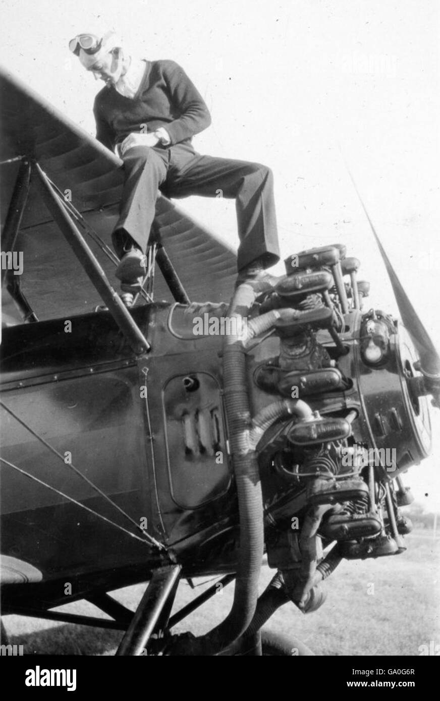 Robert Reedy Image from the Robert Reedy Collection, showing a vintage aircraft at a ...