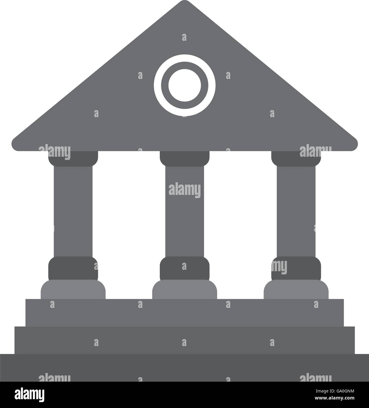 University icon. Graduation and education design. Vector graphic Stock ...