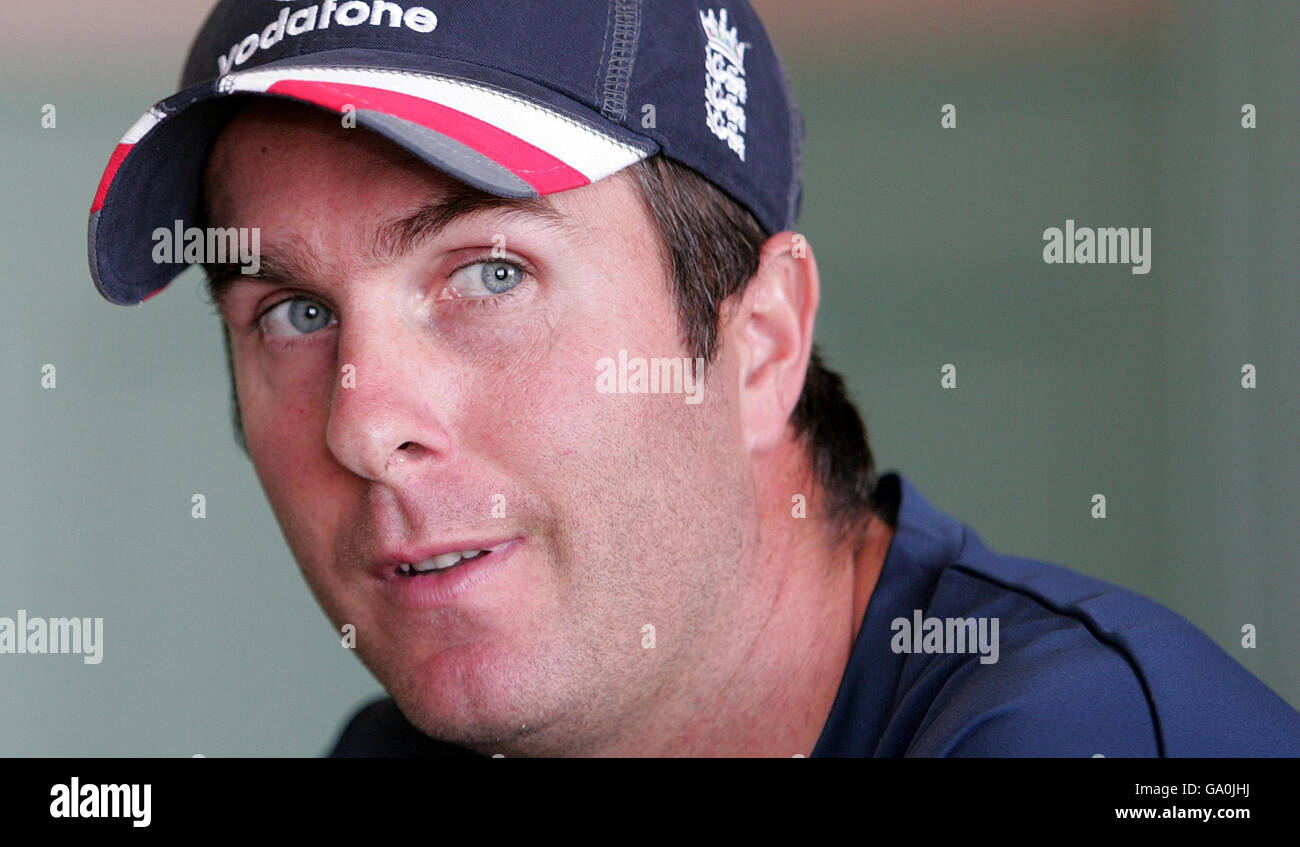 England captain Michael Vaughan during a press conference at Old