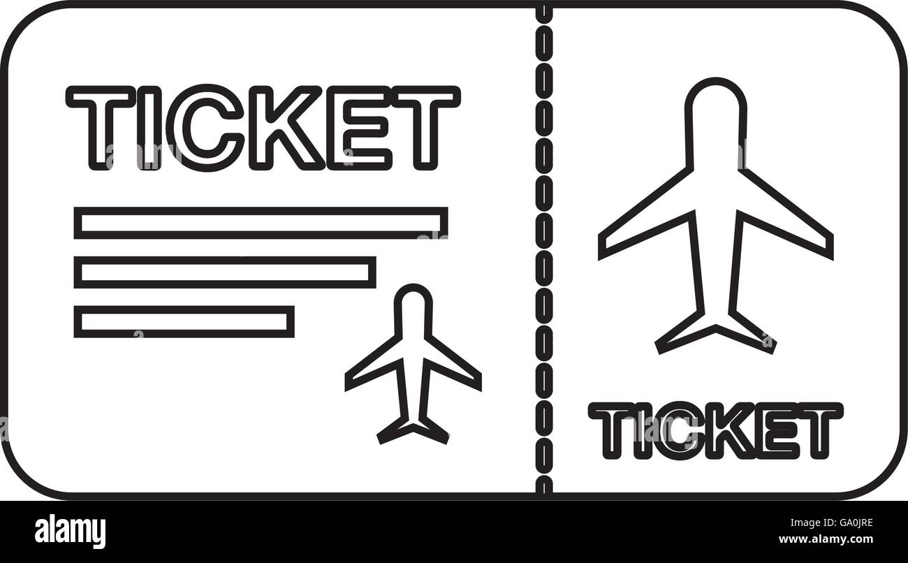 flight ticket isolated icon design Stock Vector Image & Art - Alamy