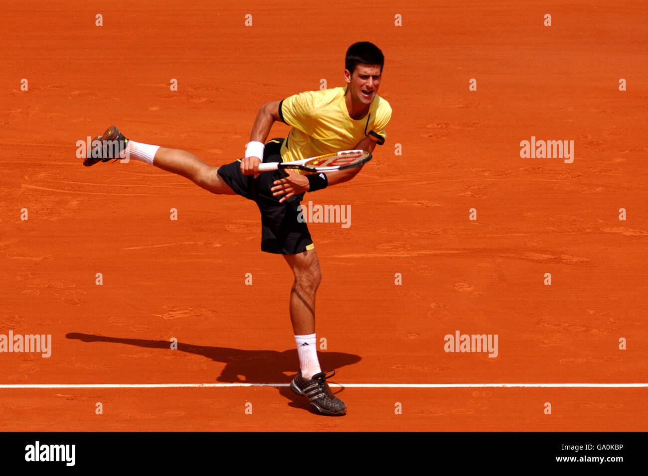 Tennis 2007 French Open Day Eleven Roland Garros. Serbia's Novak