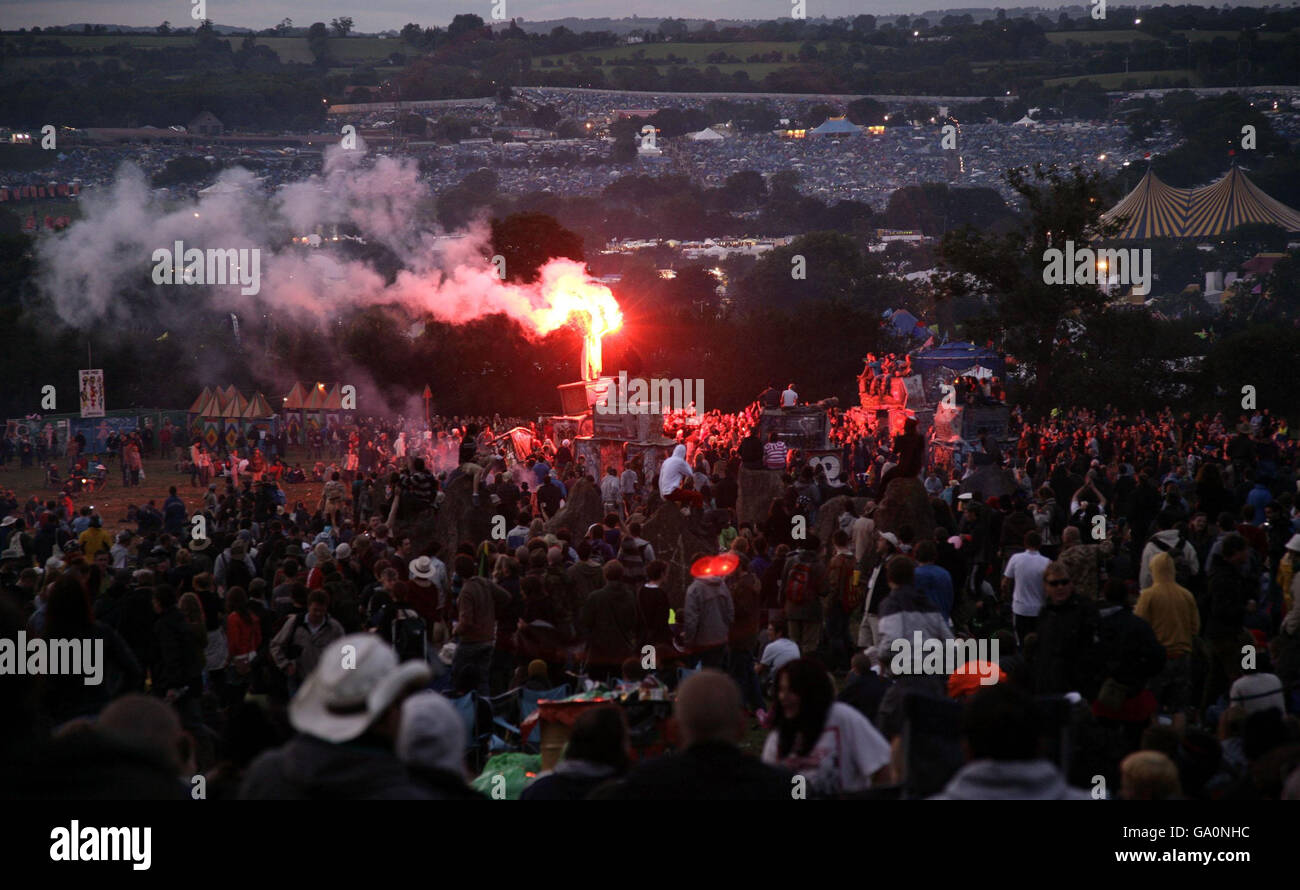 Glastonbury Festival 2007 Stock Photo - Alamy