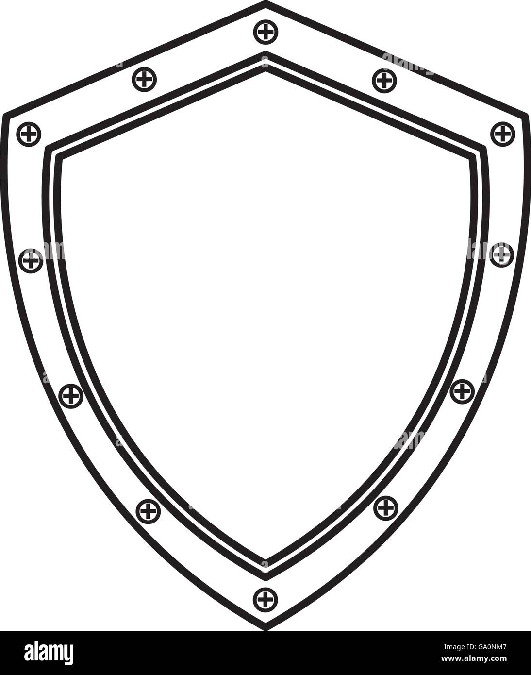 shield guard isolated icon design Stock Vector Image & Art - Alamy