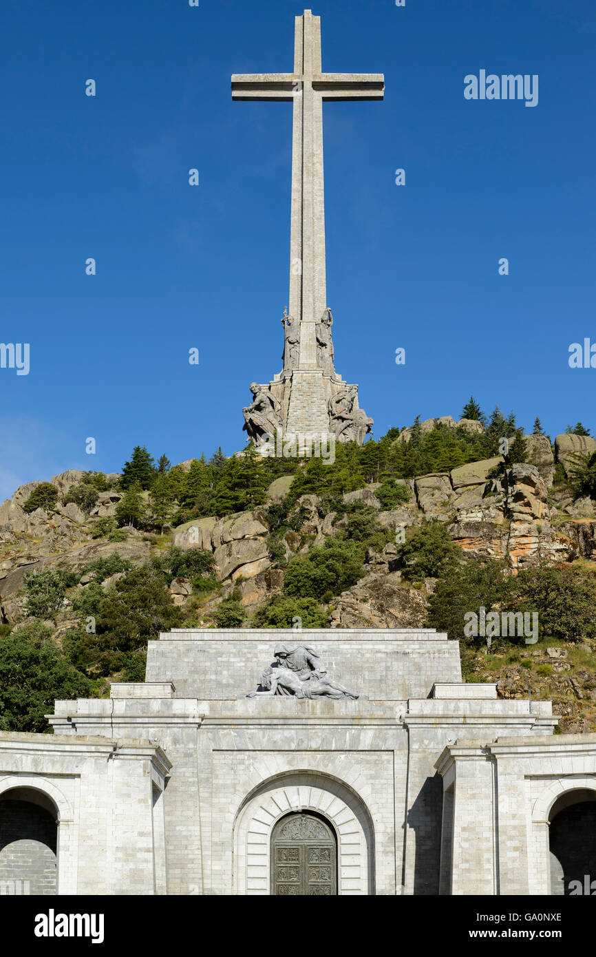 Valley of the Fallen (Valle de los Caidos),  Madrid province, Spain. Stock Photo