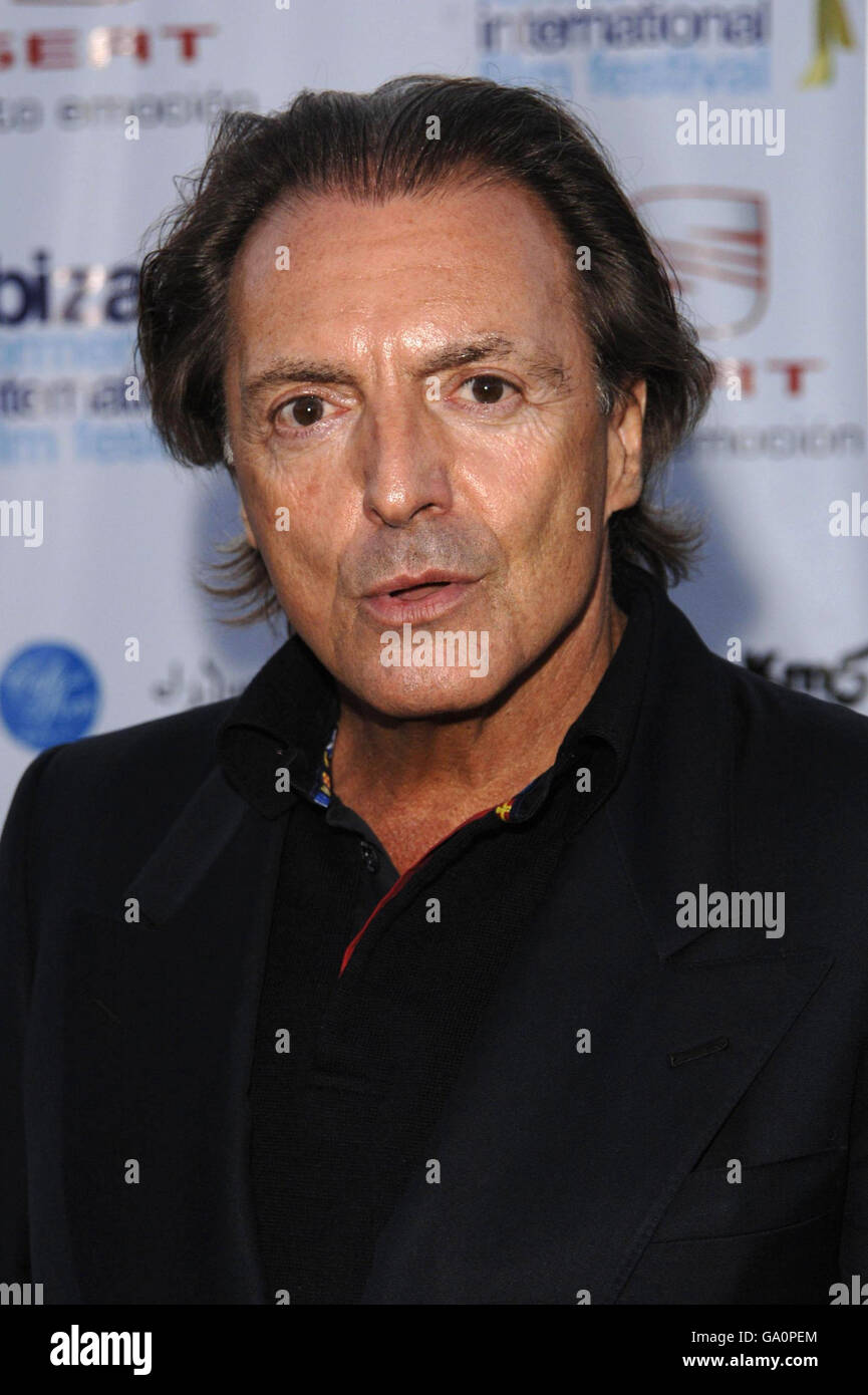 Armand Assante arrives at Atzaro, a converted century-old farmhouse in the middle of Ibiza, which played host to the inaugural Ibiza Film Festival's first evening. Stock Photo