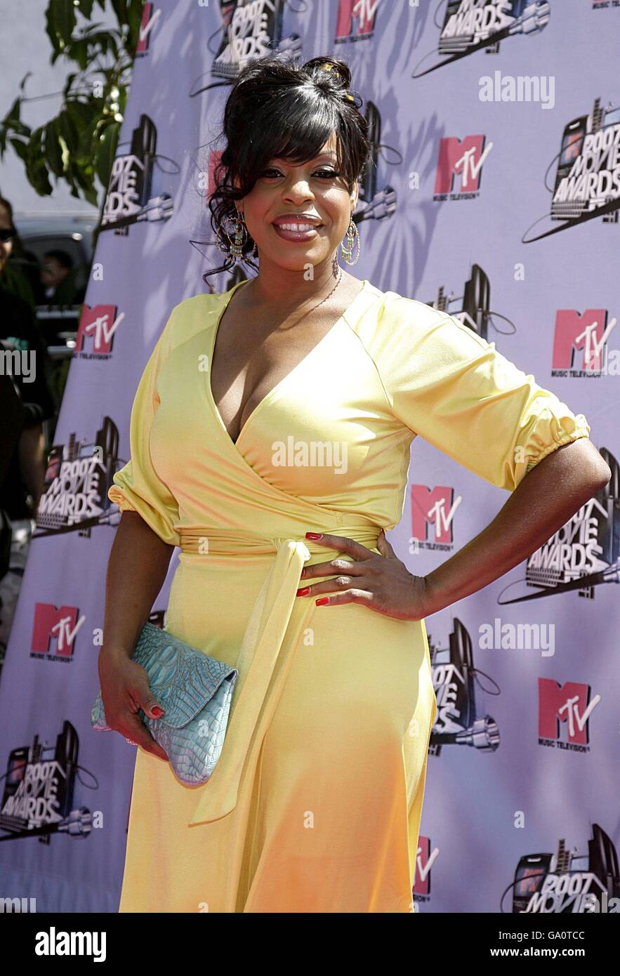 MTV Movie Awards 2007. Niecy Nash arrives for the 2007 MTV Movie awards at the Gibson Amphitheatre, Universal City, Los Angeles. Stock Photo