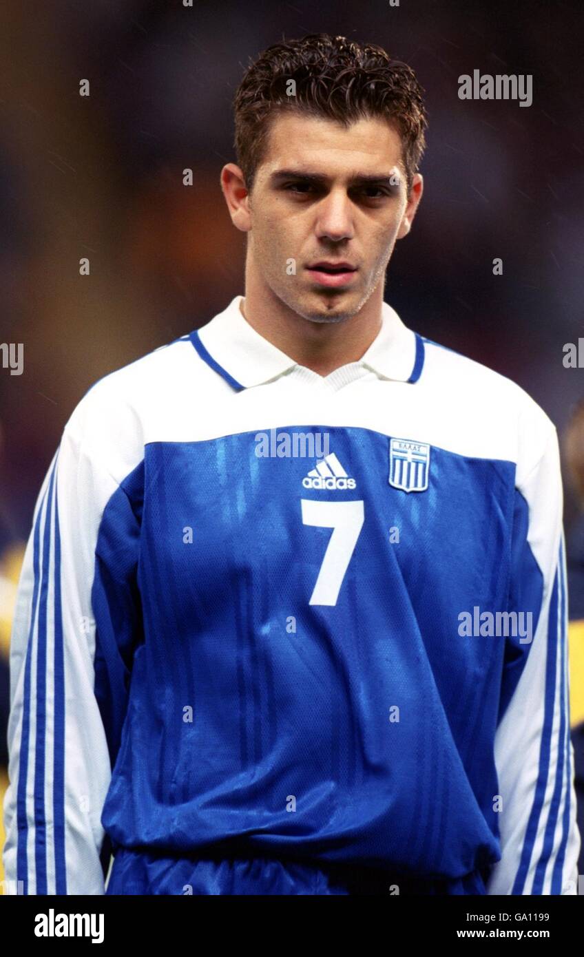 Soccer - European Under 21 Championships 2002 Qualifier - Group Nine - England v Greece. Konstantinos Katsouranis, Greece Stock Photo