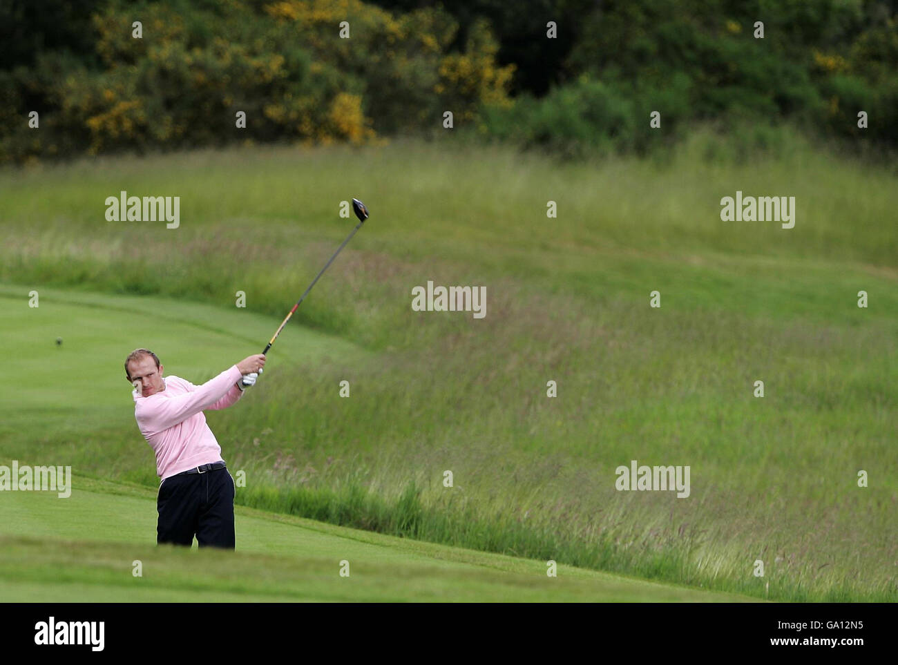 Matt Dawson takes part in a Charity Golf Classic at Gleneagles Hotel (raising money for Cancer Research UK and Leukaemia Research). Stock Photo