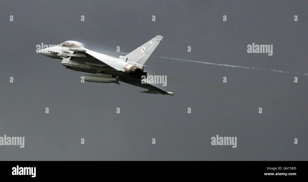 An RAF Typhoon Entertains The Crowds At The Salthill International an-raf-typhoon-entertains-the-crowds-at-the-salthill-international