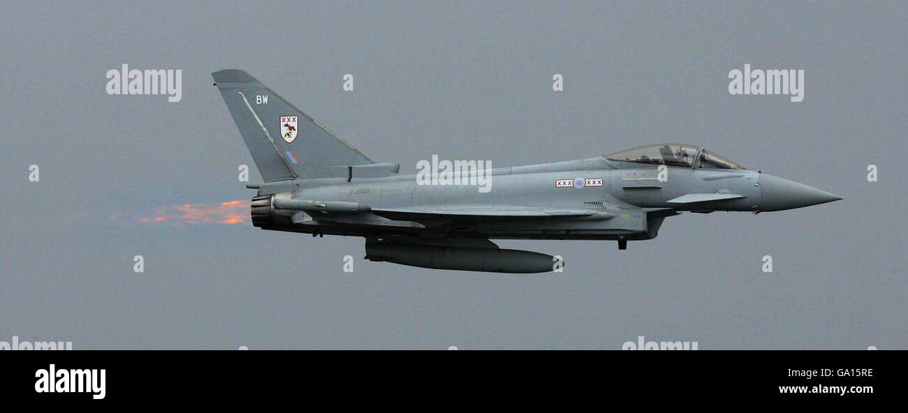 An RAF Typhoon Entertains The Crowds At The Salthill International an-raf-typhoon-entertains-the-crowds-at-the-salthill-international