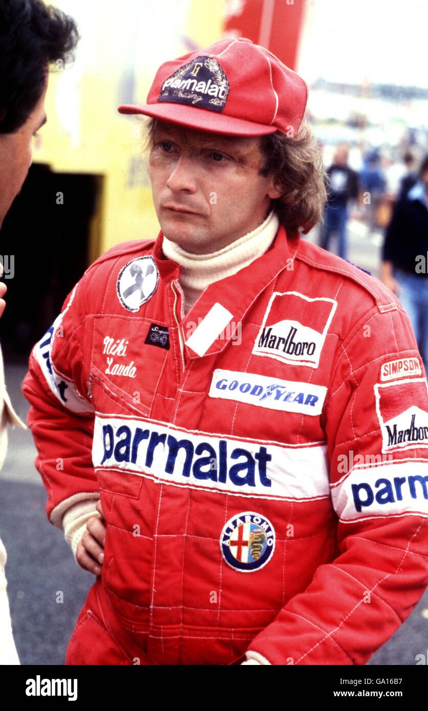 Formula One Motor Racing - British Grand Prix. Niki Lauda, Ferrari Stock  Photo - Alamy