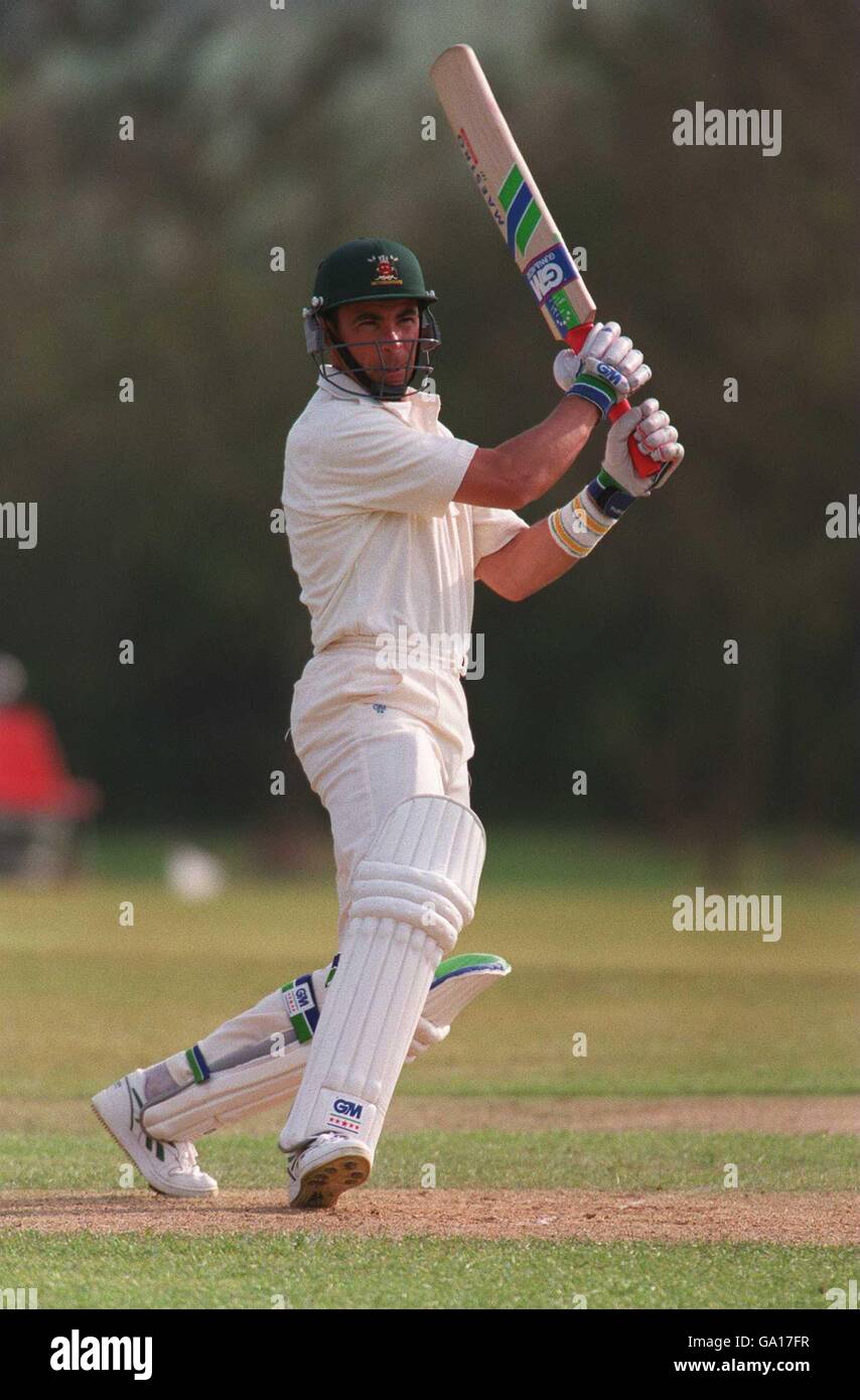 Cricket Nottinghamshire. Tim Robinson, Nottinghamshire Stock Photo
