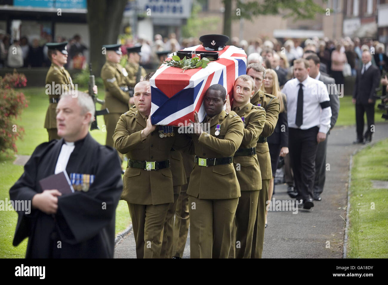 The funeral of Corporal Jeremy Brookes takes place at All Saints Church