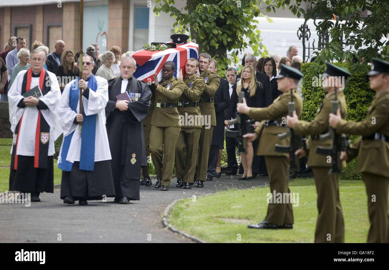 The funeral of Corporal Jeremy Brookes takes place at All Saints Church